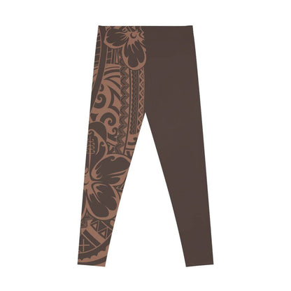 IslandFlex Mid - Rise Leggings - Bloom Mocha Mousse - AU/NZ/USA - The Koko Samoa