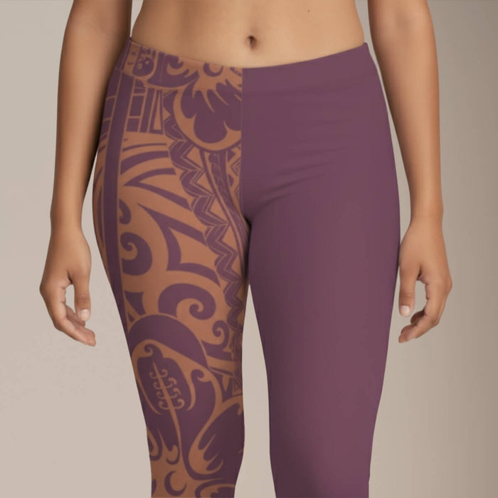 IslandFlex Mid - Rise Leggings - Brandied Melon - AU/NZ/USA - The Koko Samoa