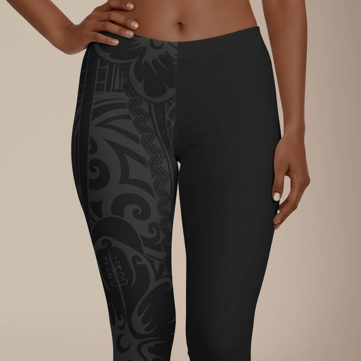 IslandFlex Mid - Rise Leggings - Dark Grey - AU/NZ/USA - The Koko Samoa
