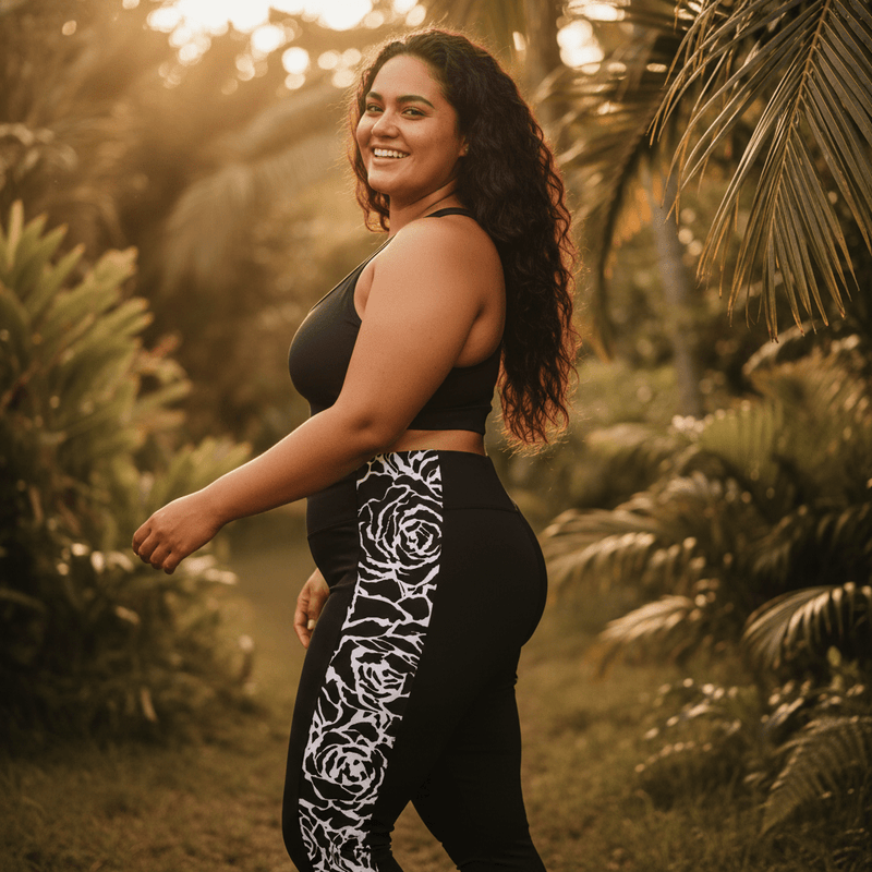 IslandFlex Mid - Rise Leggings - Faleasiu Nights - AU/NZ/USA - The Koko Samoa
