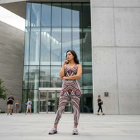 IslandFlex Mid - Rise Leggings - Firecrest - AU/NZ/USA - The Koko Samoa