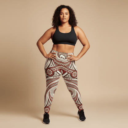 IslandFlex Mid - Rise Leggings - Firecrest - AU/NZ/USA - The Koko Samoa