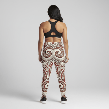 IslandFlex Mid - Rise Leggings - Firecrest - AU/NZ/USA - The Koko Samoa