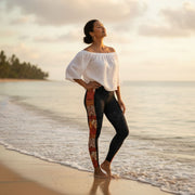 IslandFlex Mid - Rise Leggings - Sataoa Sunrise - AU/NZ/USA - The Koko Samoa