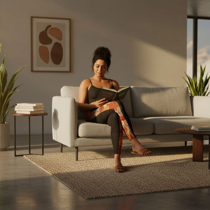 IslandFlex Mid - Rise Leggings - Sataoa Sunrise - AU/NZ/USA - The Koko Samoa