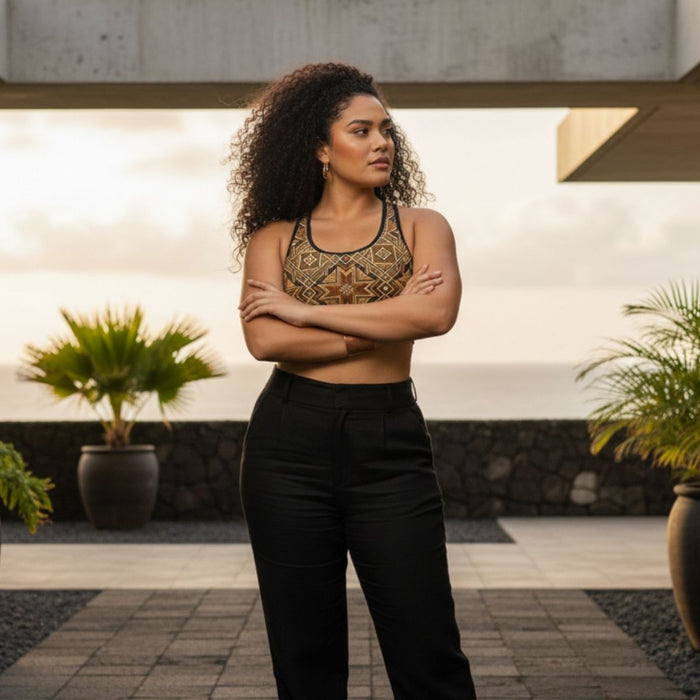 Islandflex Seamless Sports Bra - Earthline - AU/NZ/USA - The Koko Samoa