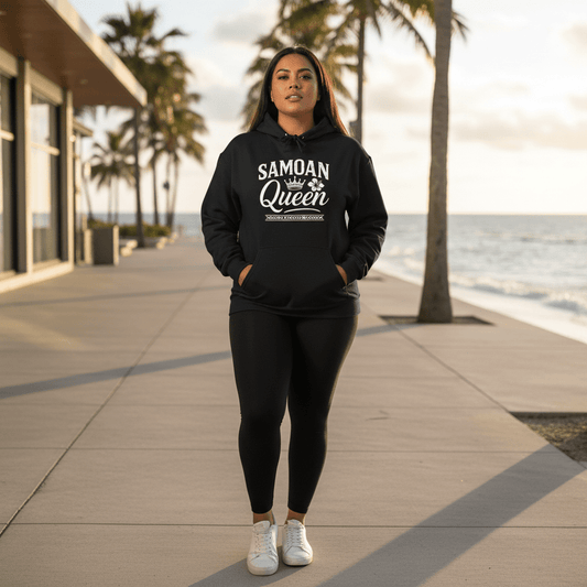 IslandHeavy™ Hoodie – Plus 2XL - 5XL – Samoan Queen - USA - The Koko Samoa