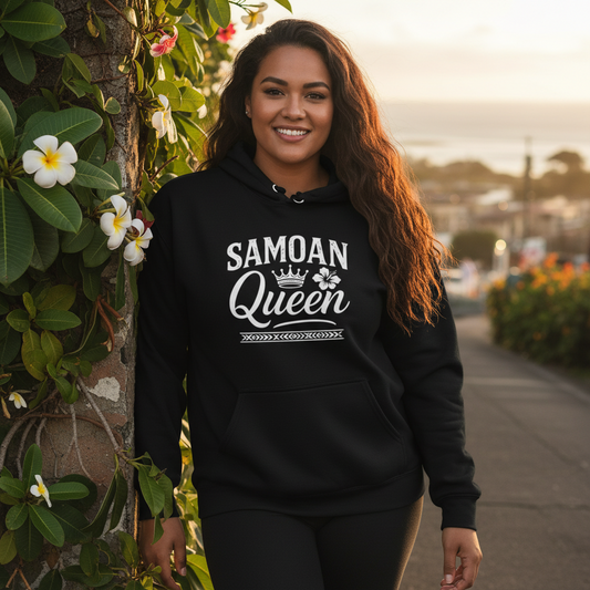 IslandHeavy™ Hoodie – Plus 2XL-5XL – Samoan Queen - USA