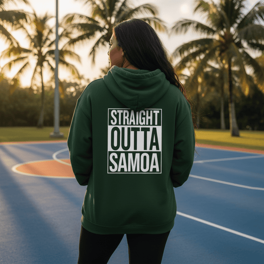 IslandHeavy™ Hoodie – Plus 2XL - 5XL – Straight Outta - USA - The Koko Samoa