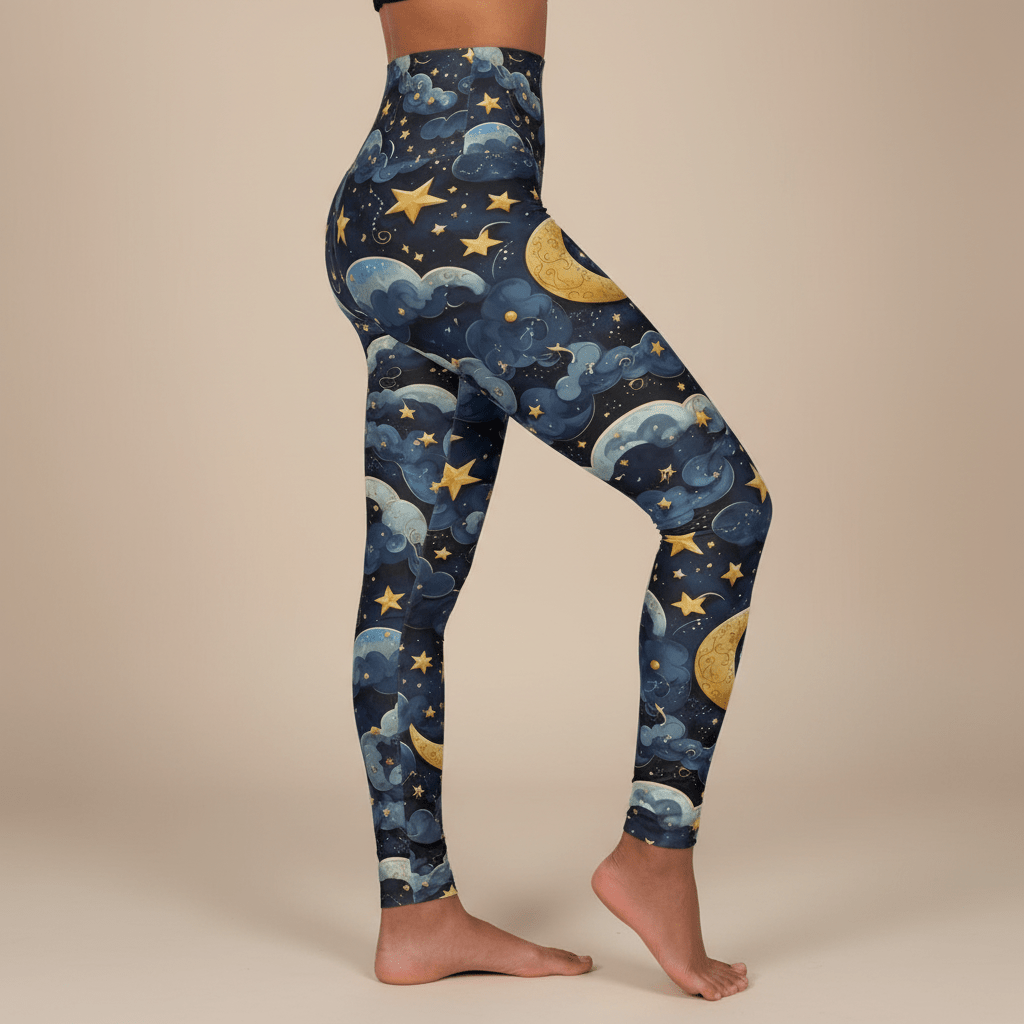 IslandRise High - Waisted Leggings - Celestial - USA - The Koko Samoa