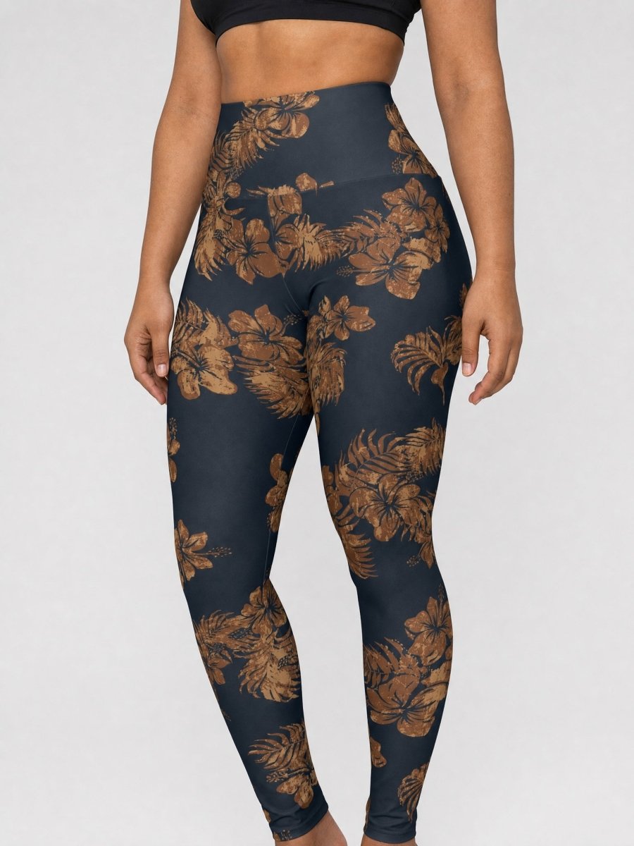 IslandRise High-Waisted Leggings - Fagaloa Twilight - USA - The Koko Samoa
