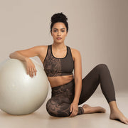 IslandRise High - Waisted Leggings - Mocha Mousse - USA - The Koko Samoa