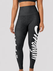 High-Waisted Leggings - Nesian Strength - USA - The Koko Samoa