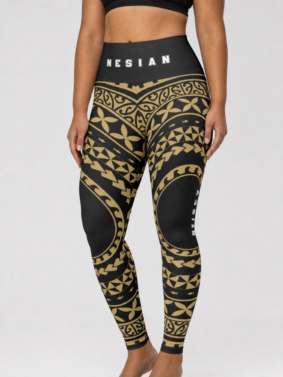 IslandRise High-Waisted Leggings - Nesian - USA - The Koko Samoa