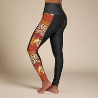 IslandRise High Waisted Leggings - Sataoa Sunrise - USA - The Koko Samoa
