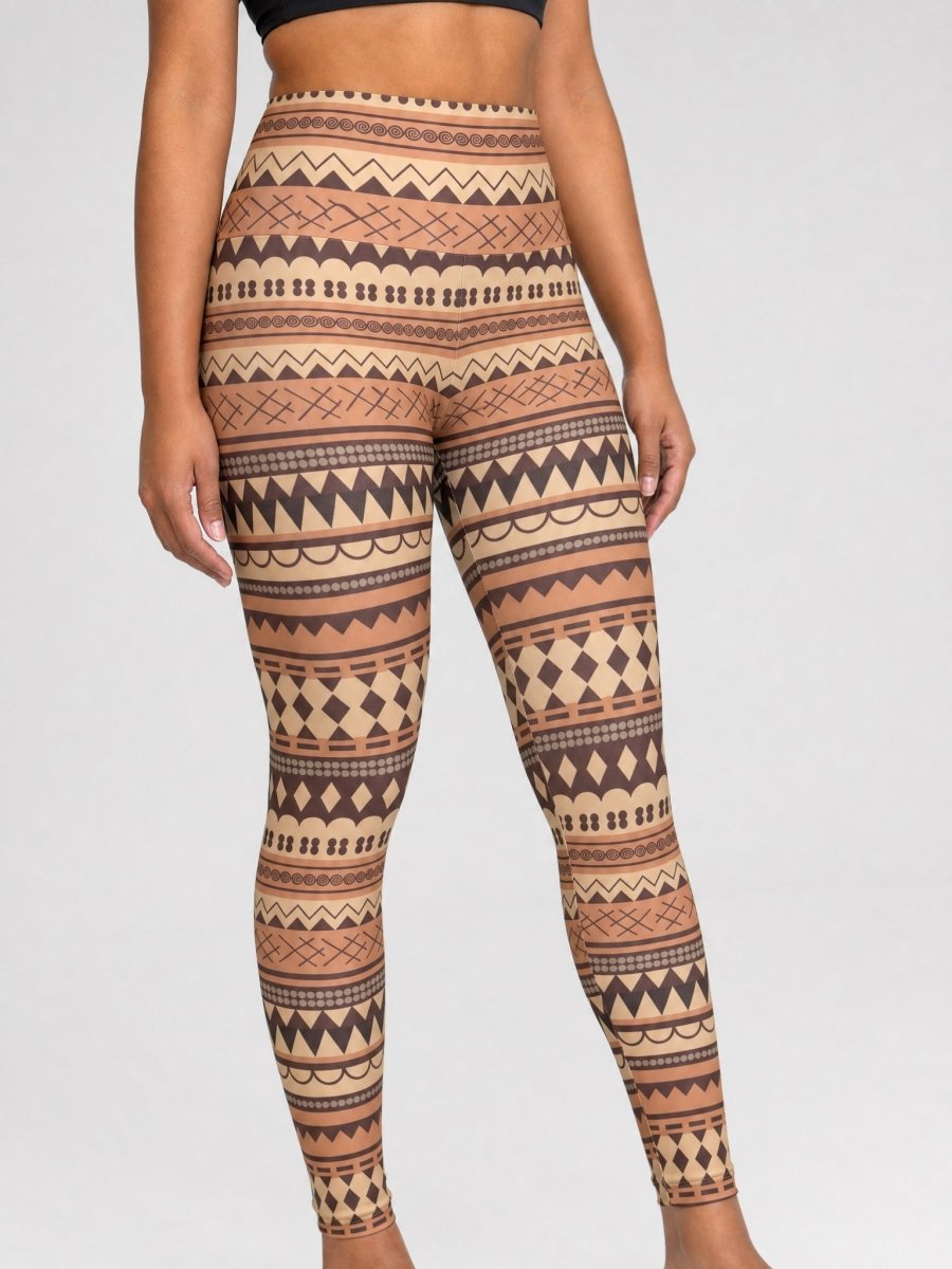 IslandRise High-Waisted Leggings - Siapo Style - USA - The Koko Samoa