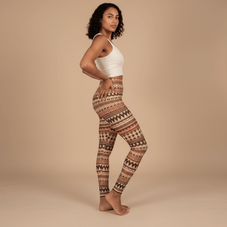 IslandRise High - Waisted Leggings - Siapo Style - USA - The Koko Samoa