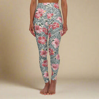 IslandRise High Waisted Leggings - Solosolo Blooms - USA - The Koko Samoa