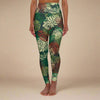 IslandRise High Waisted Leggings - Tafatafa Greens - USA - The Koko Samoa