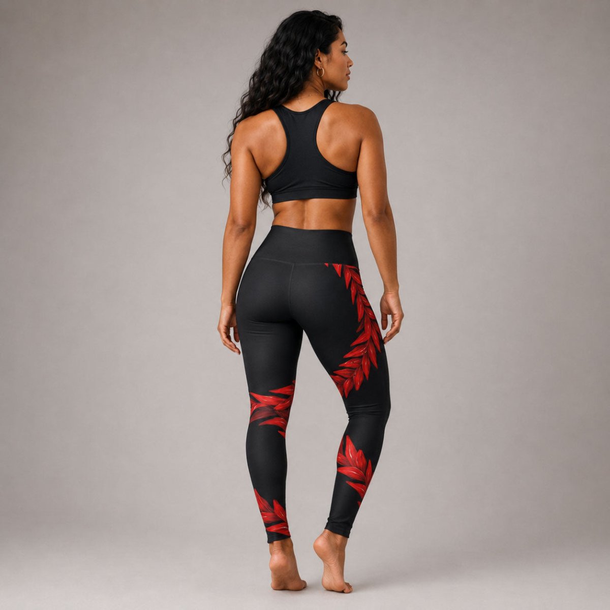 IslandRise High - Waisted Leggings - Ula Fala - USA - The Koko Samoa