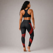 IslandRise High - Waisted Leggings - Ula Fala - USA - The Koko Samoa