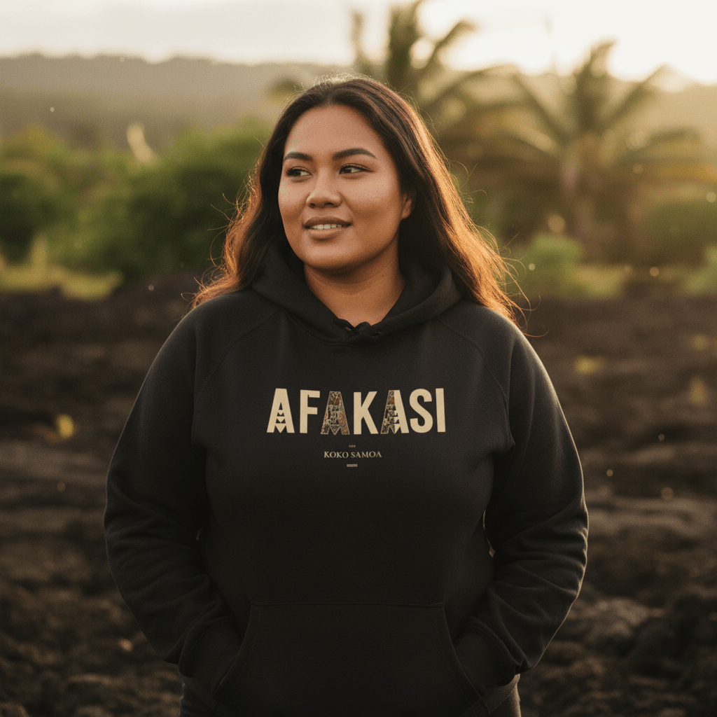 Premium IslandSoft™ hoodie in XS-XL by Printify, featuring Afakasi design, made in the USA, with a cozy, stylish fit.