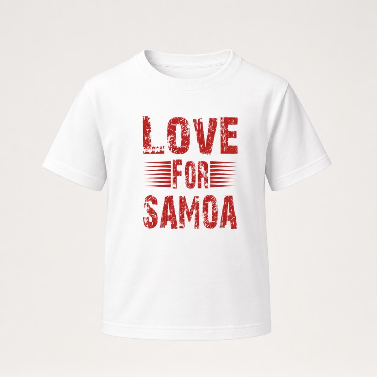 Kids Heavy Cotton Tee - Love for Samoa - USA - The Koko Samoa