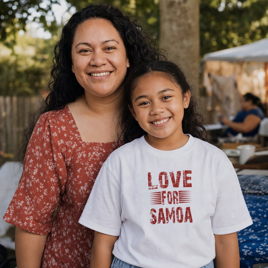 Kids Heavy Cotton Tee - Love for Samoa - USA - The Koko Samoa