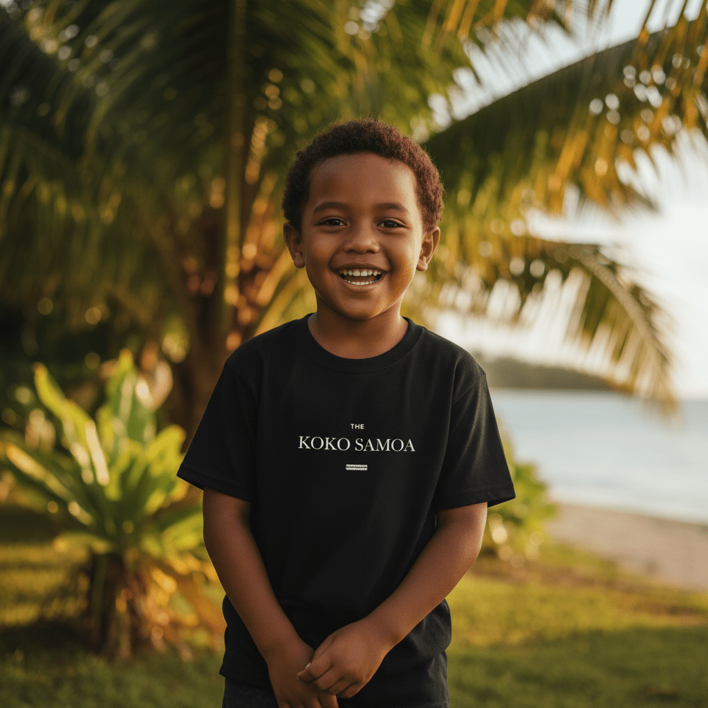 Kids Heavy Cotton Tee - The Brand Classic - USA - The Koko Samoa
