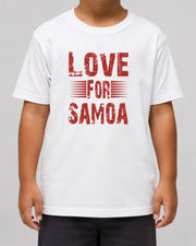 Kids Tee - Love for Samoa - AU/NZ/USA - The Koko Samoa