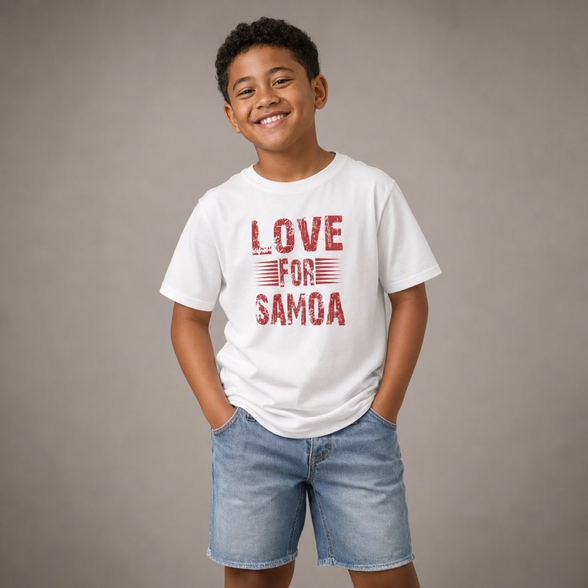 Kids Tee - Love for Samoa - AU/NZ/USA - The Koko Samoa