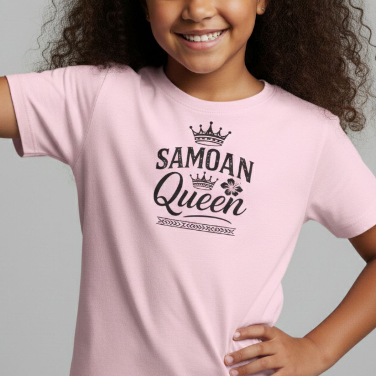 Kids Unisex Cotton Tee - Samoan Queen - USA - The Koko Samoa