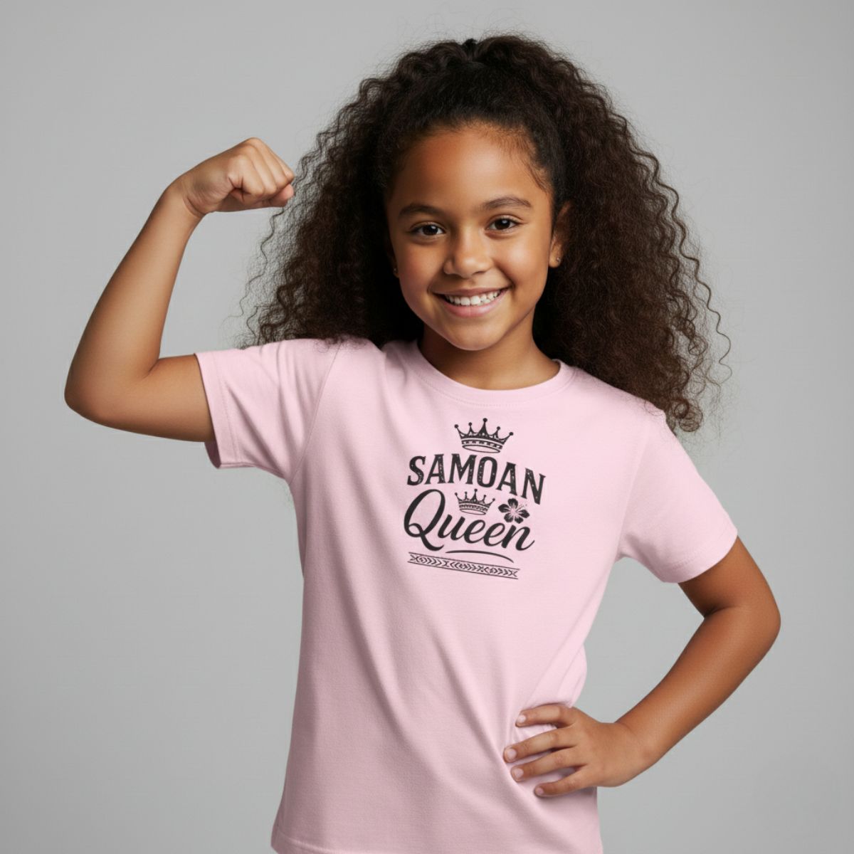 Kids Unisex Cotton Tee - Samoan Queen - USA - The Koko Samoa