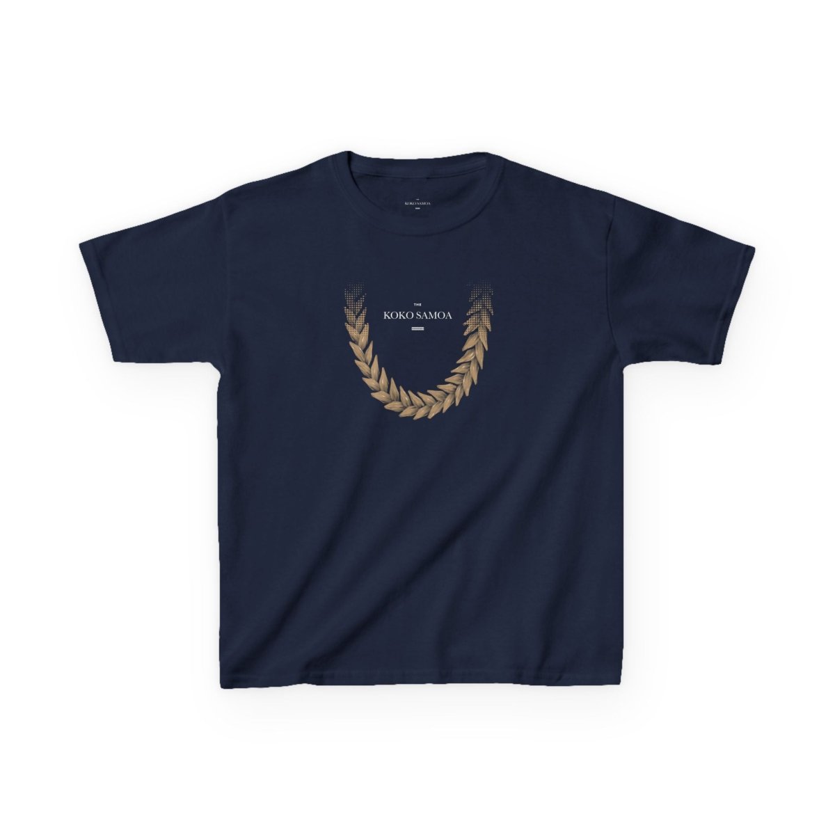 Kids Unisex Cotton Tee - Ula Fala Brown - USA - The Koko Samoa