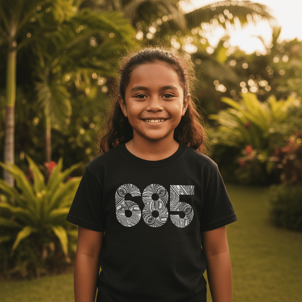 685 kids tee, The Koko Samoa