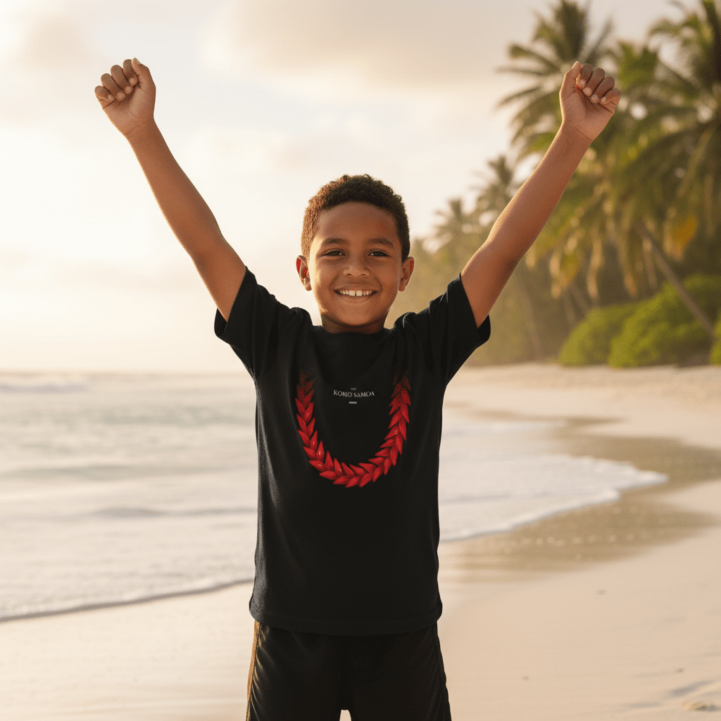 Ula Fala kids tee, The Koko Samoa
