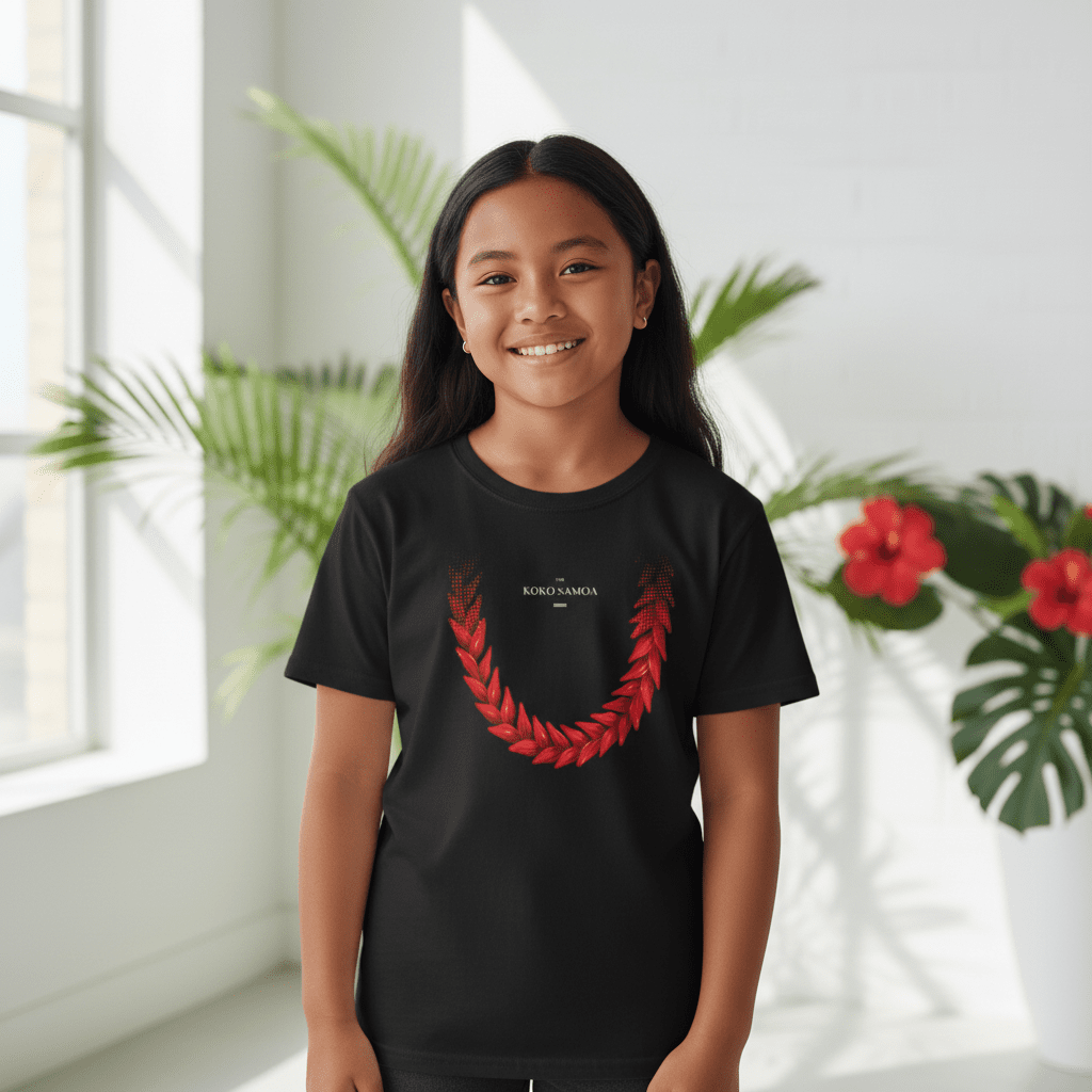 Kids unisex tee featuring Ula Fala design from The Print Bar, showcasing vibrant colors and playful style for children.