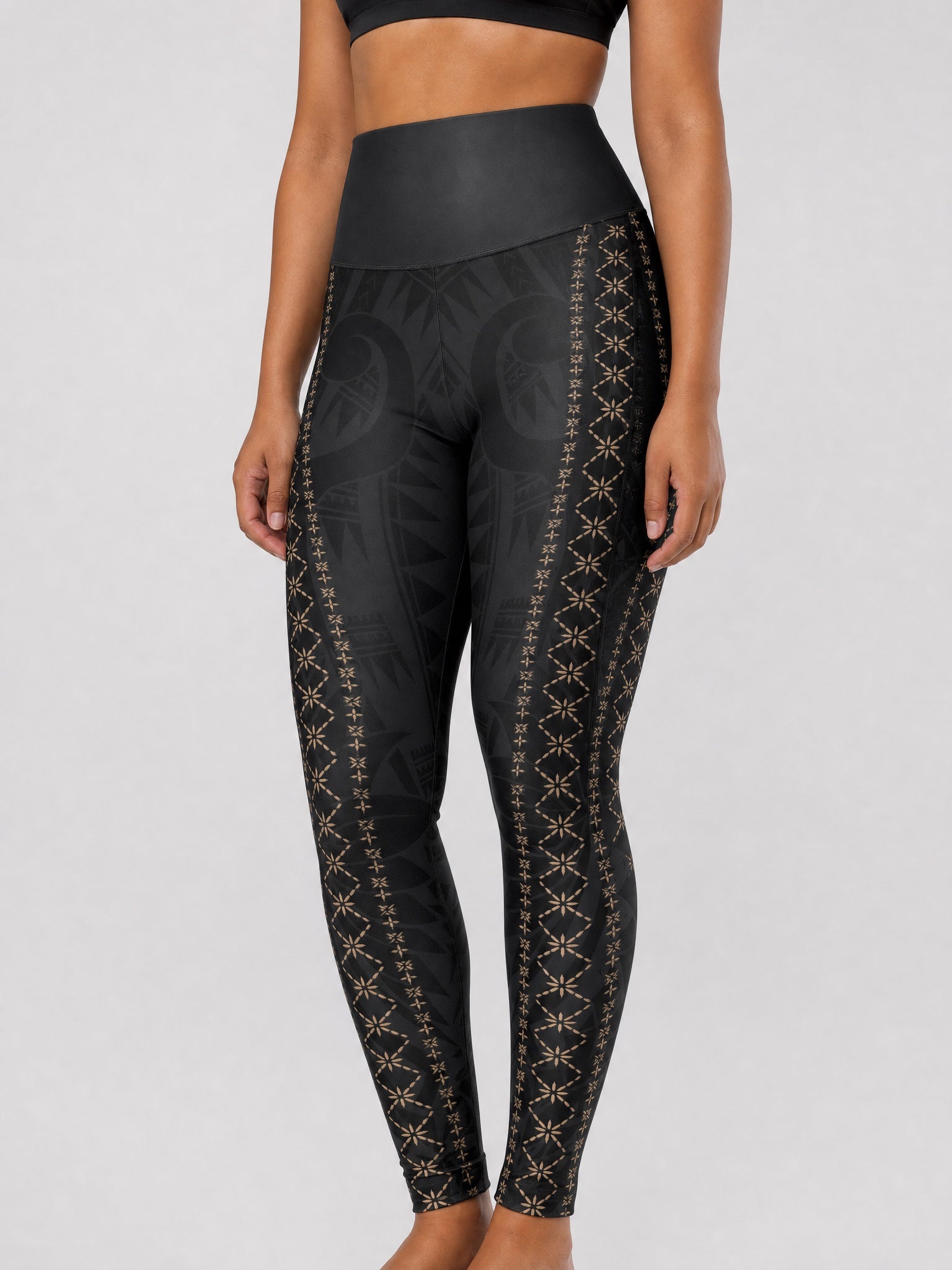 IslandRise High-Waisted Leggings - Malu on a light grey studio background