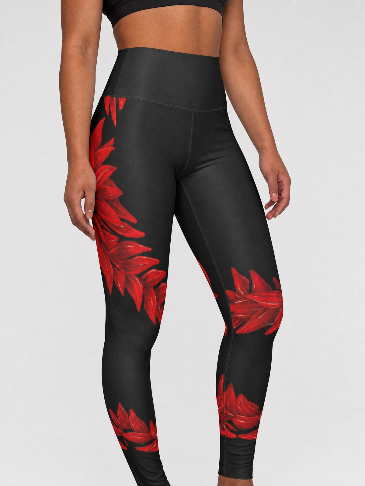 IslandRise High-Waisted Leggings - Ula Fala on a light grey studio background
