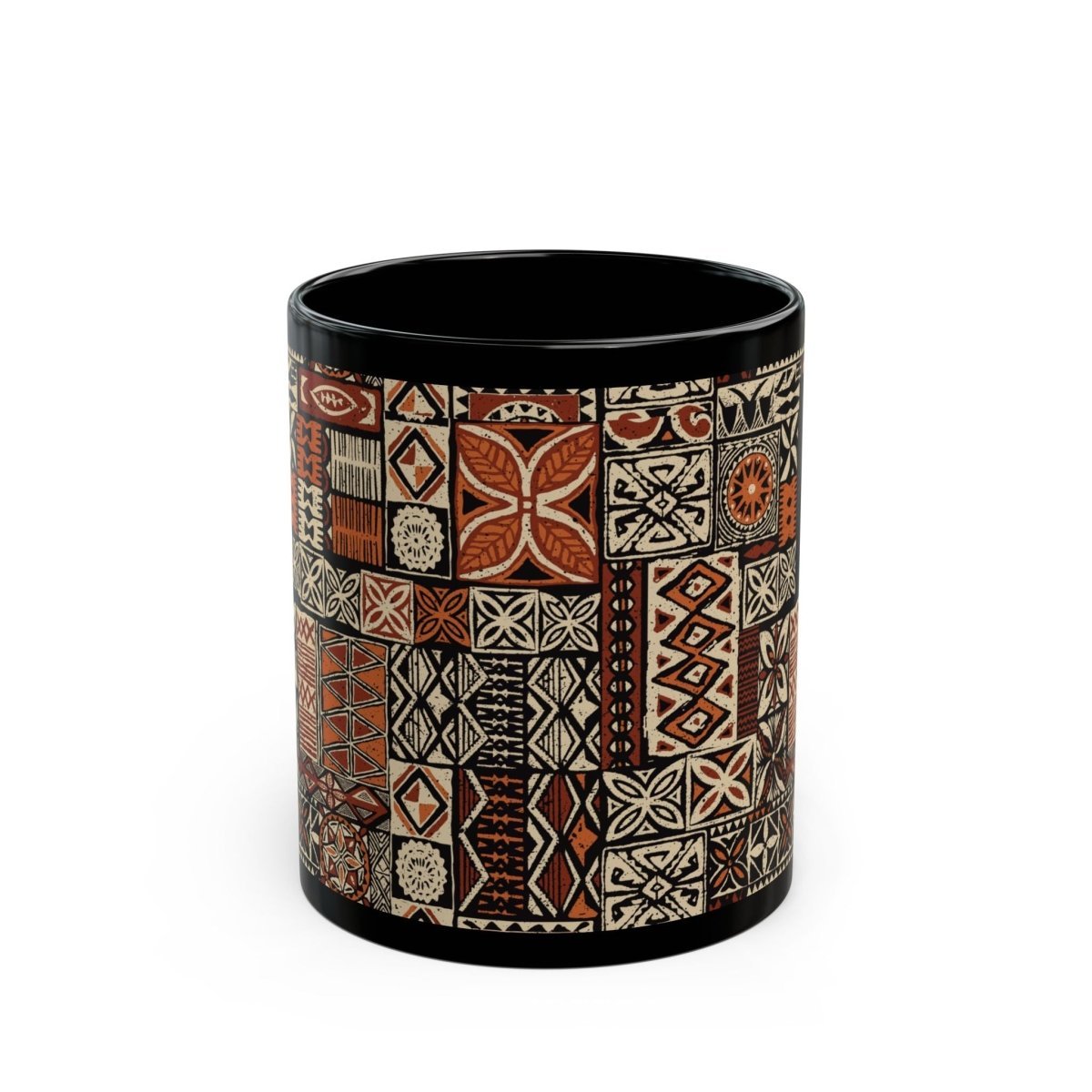 LimaLuxe™ 11oz Elei Mug featuring a colorful Elei pattern, designed in the USA.