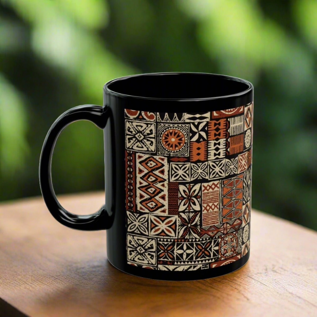 LimaLuxe™ 11oz Elei mug featuring a detailed design, perfect for enjoying beverages at home or office.