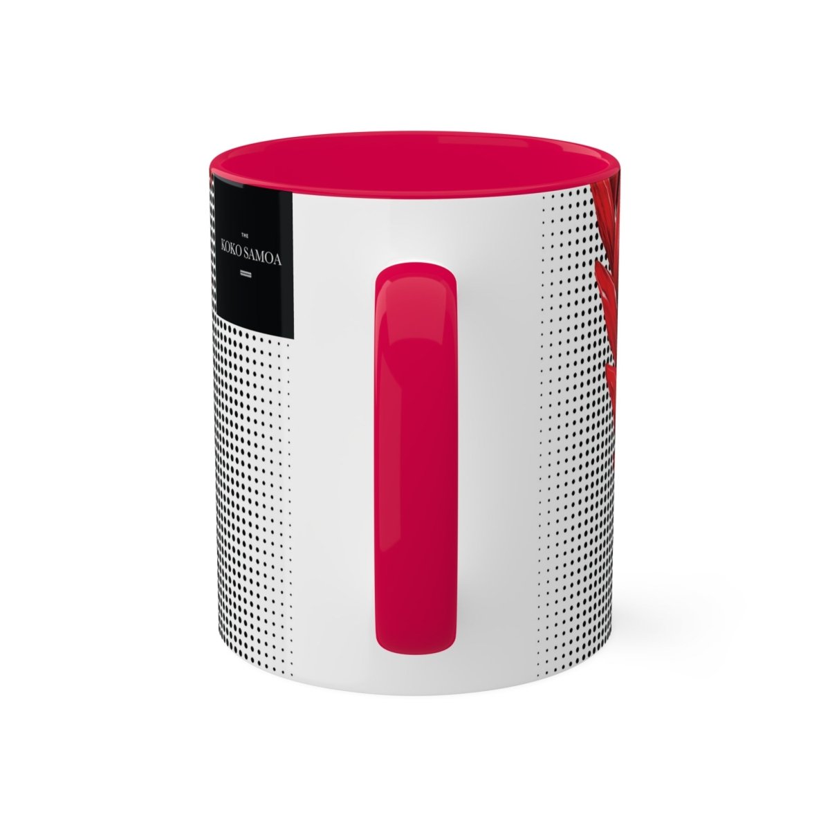 LimaLuxe™ 11oz Ula Fala mug by Imagine Your Photos featuring colorful Samoa-inspired artwork on a ceramic mug.