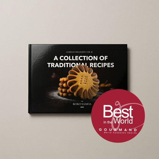 Hardcover A4 - Samoan Delights: 12 Samoan Recipes Cookbook - Vol 2 - AU/NZ/USA - The Koko Samoa