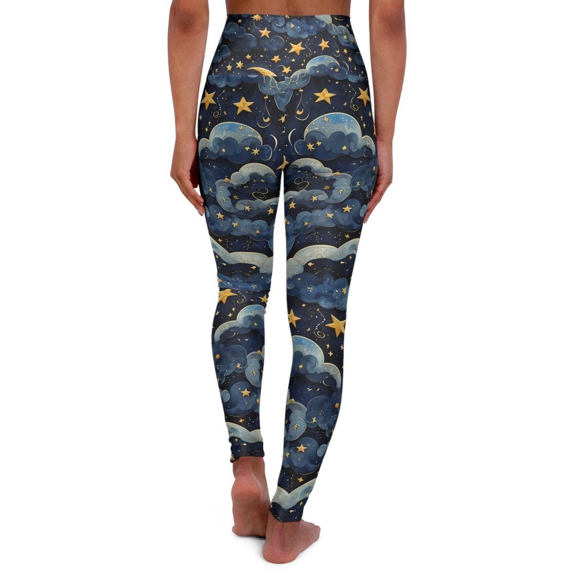 Miami Sublimation IslandRise high-waisted leggings with celestial print in USA, shown in size XS.