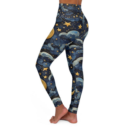 High Waisted Yoga Leggings - Celestial - USA - The Koko Samoa
