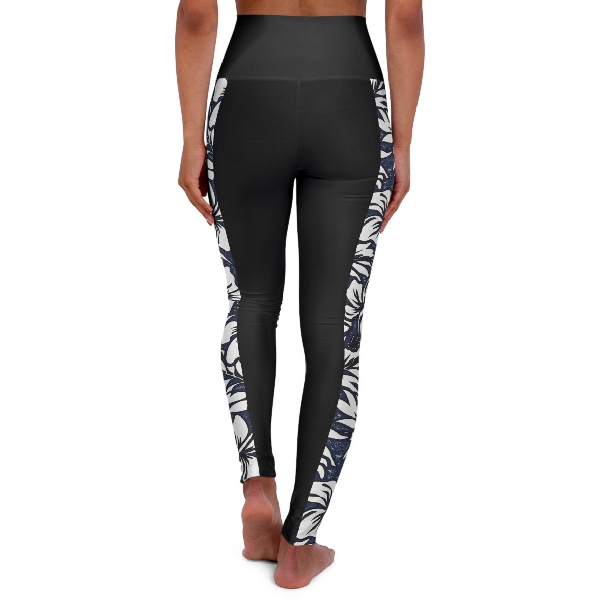 High-waisted leggings by Miami Sublimation in Falefa Breeze design, featuring a comfortable fit and vibrant print.