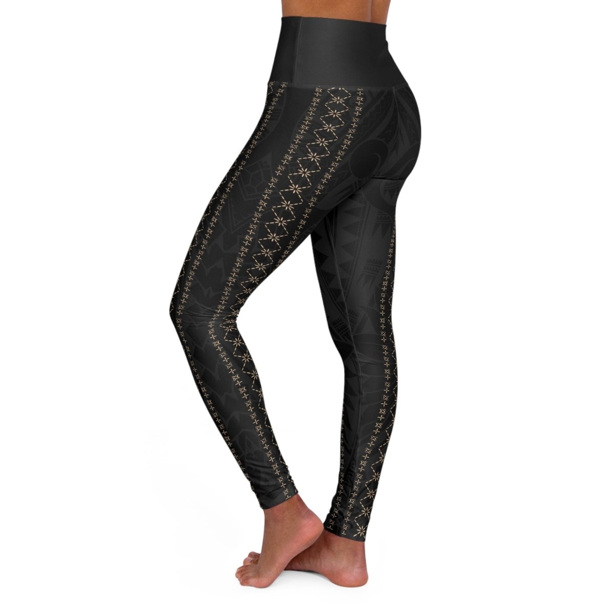 Miami Sublimation IslandRise high-waisted leggings in Malu design, featuring a vibrant print and comfortable fit.