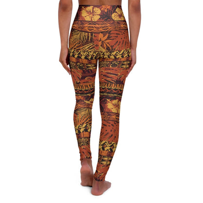 IslandRise High Waisted Leggings - Poutasi Promise - USA - The Koko Samoa