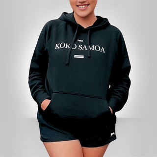 Black IslandHeavy™ Hoodie in Plus 2XL-5XL, featuring a classic design and monster graphic,.