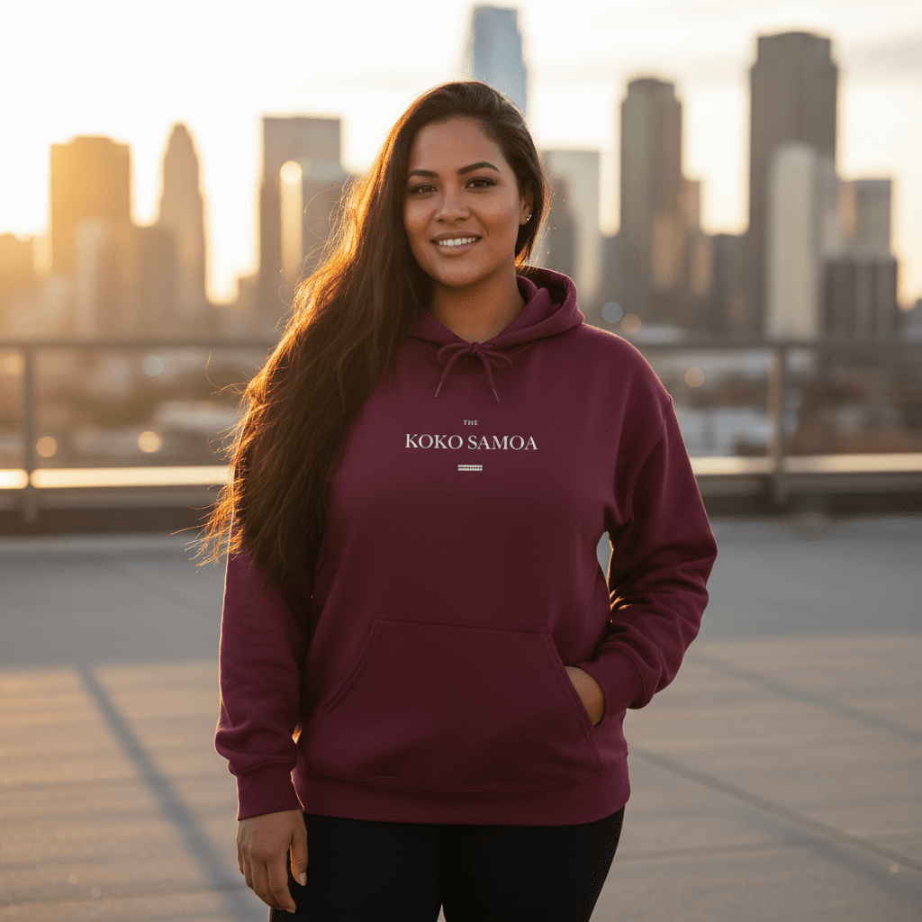 Dark heather IslandHeavy™ hoodie by Monster Digital in plus sizes 2XL-5XL, featuring a Straight Outta USA design.